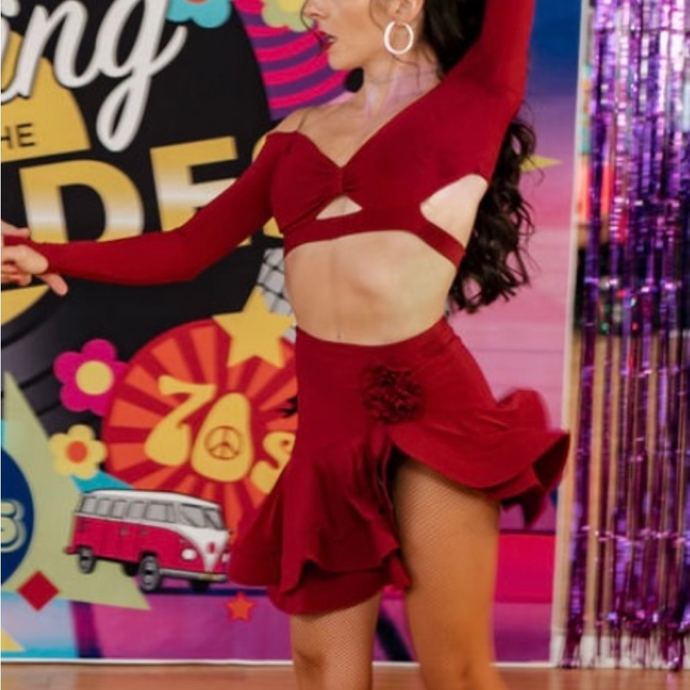 2 piece Latin dance outfit